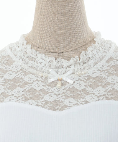Lace Bustier Pullover
