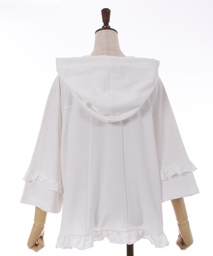 Ribbon Pocket Flare Hoodie